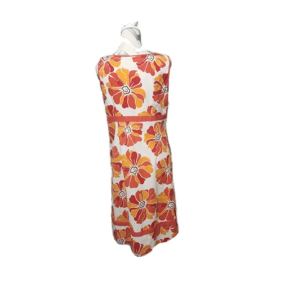 Cato Size 14 White Fit and Flair Sundress with Floral Pattern - Picture 3 of 16